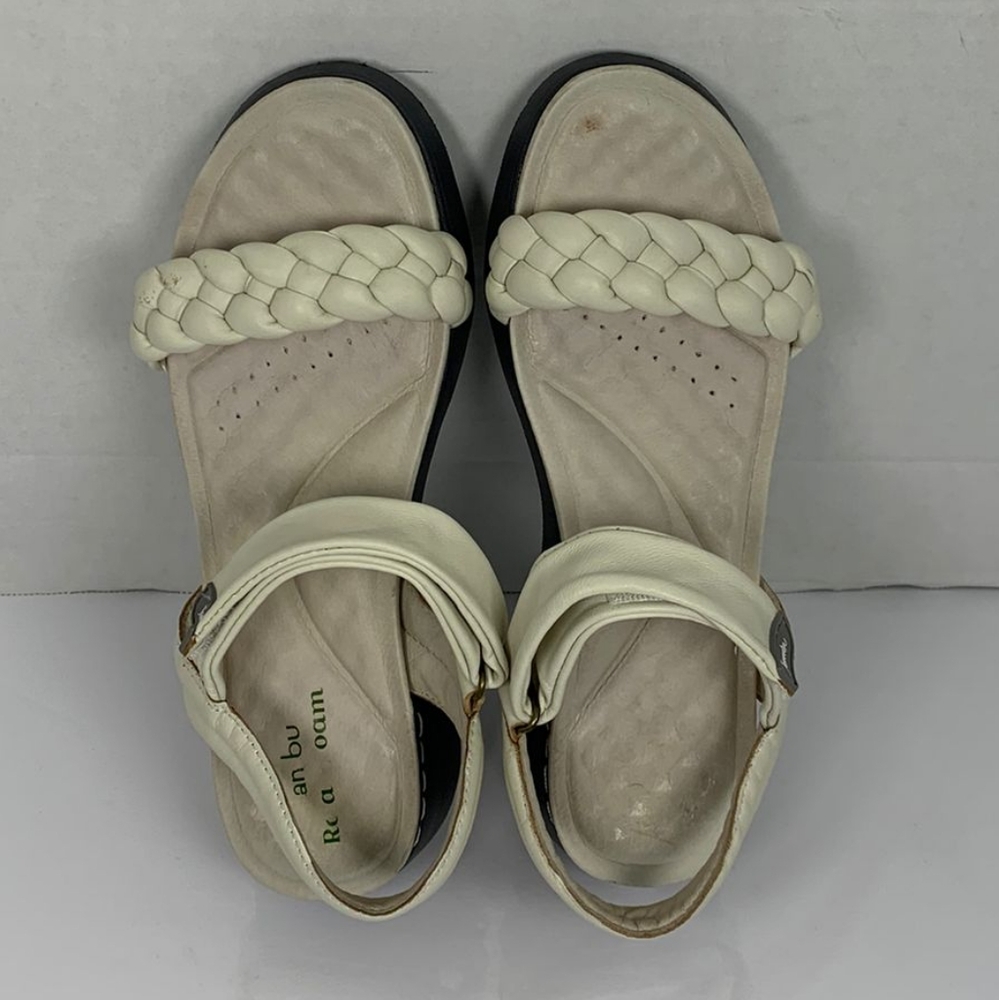 Jambu Vicky Women's Beige Open Toe Strappy Buckle Sandals Size 7 - Picture 6 of 10